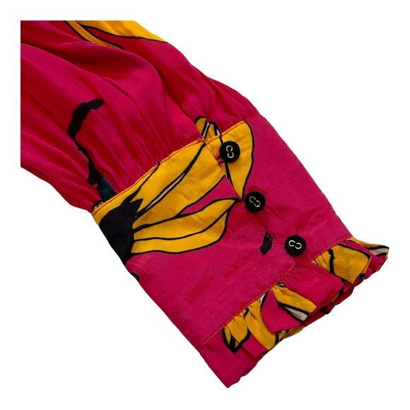 Anthropologie Dhruv Kapoor Frida Floral Tunic Top Women’s Size Medium - Picture 5 of 11